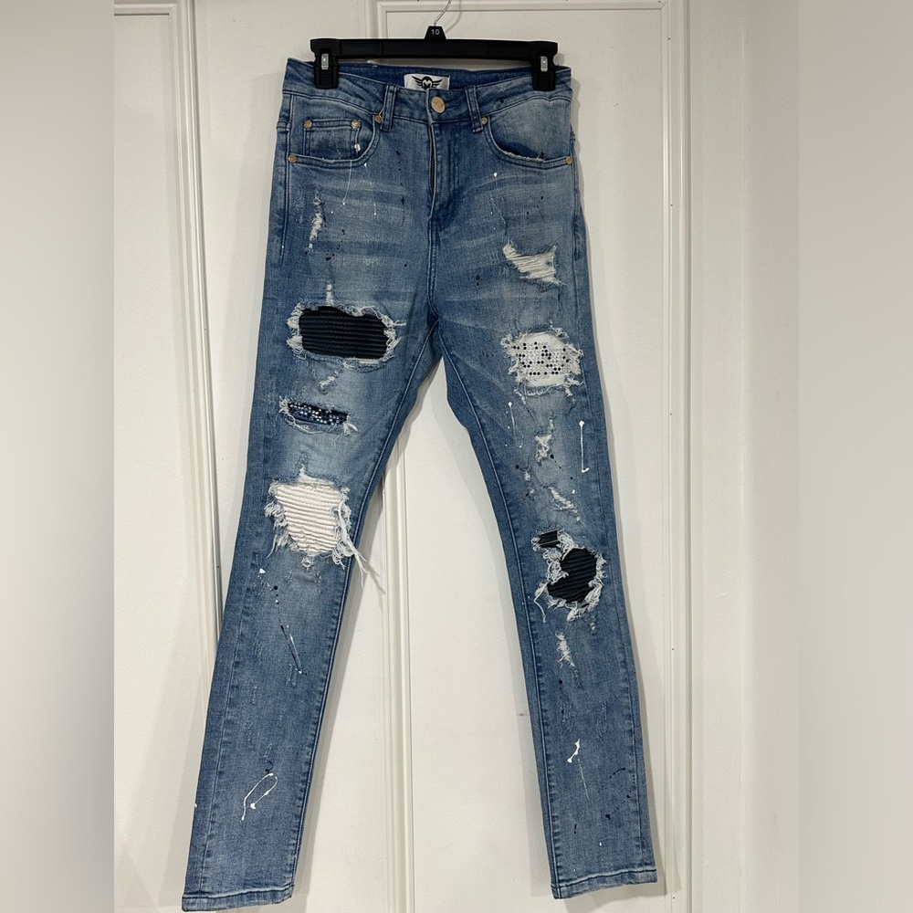 FERRARI MASSARI (BLUE/WHITE WASH JEANS) SIZE 30